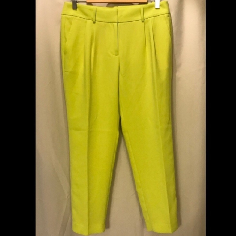 J.Crew neon yellow dress pants